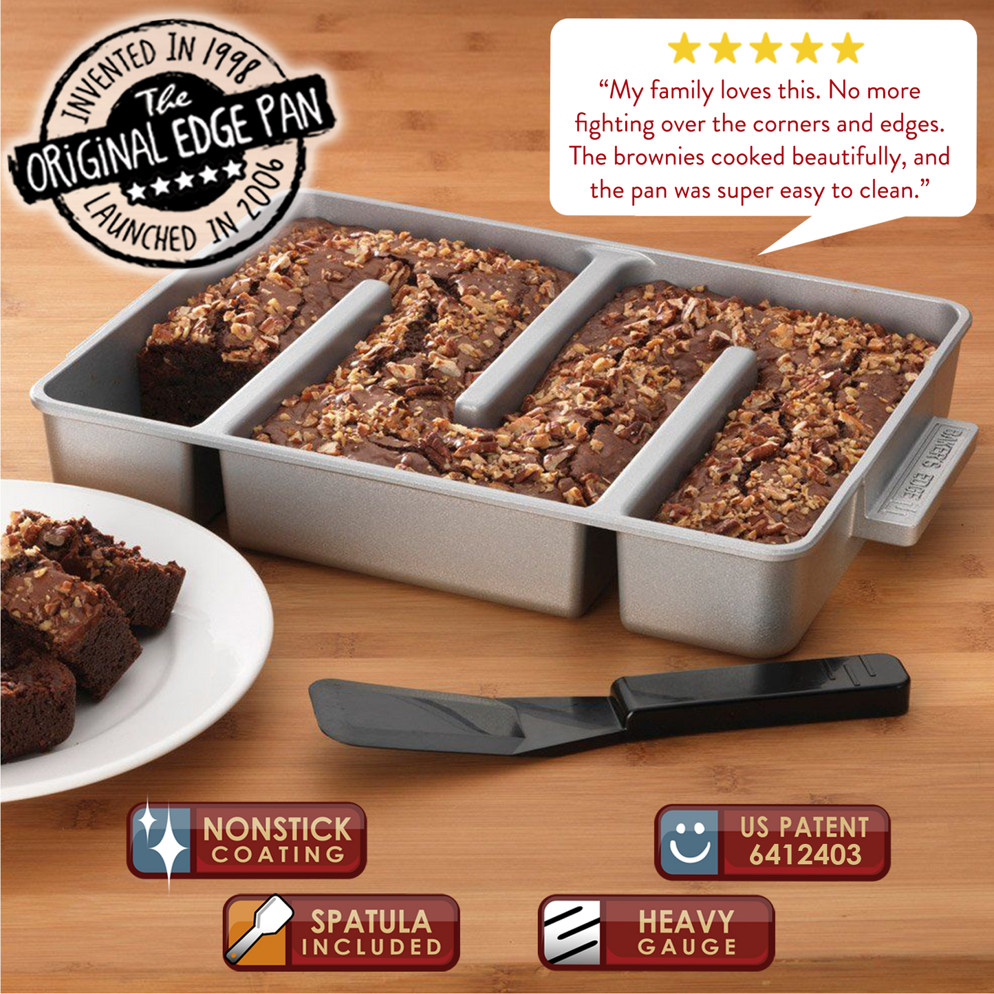 Baker's Edge Brownie Pan™ - The Complete Set