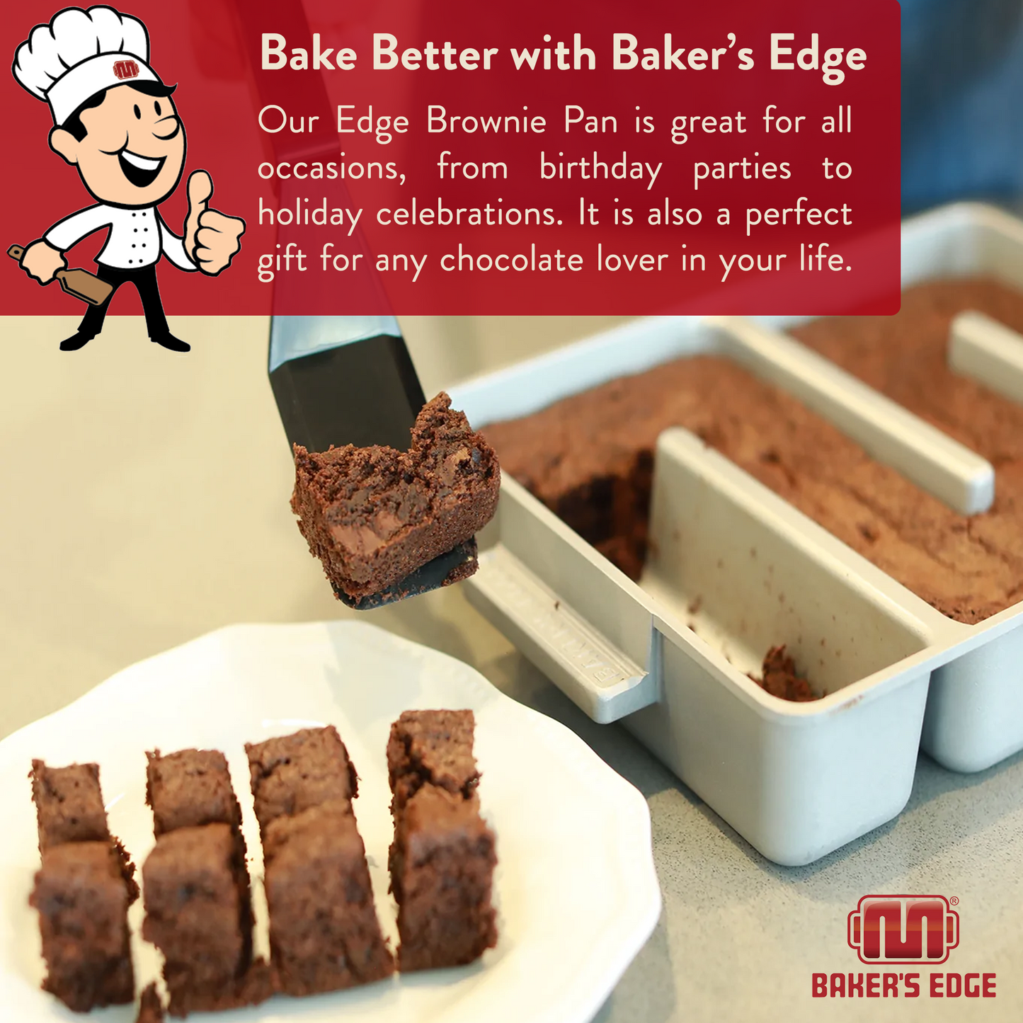 Baker's Edge Brownie Pan