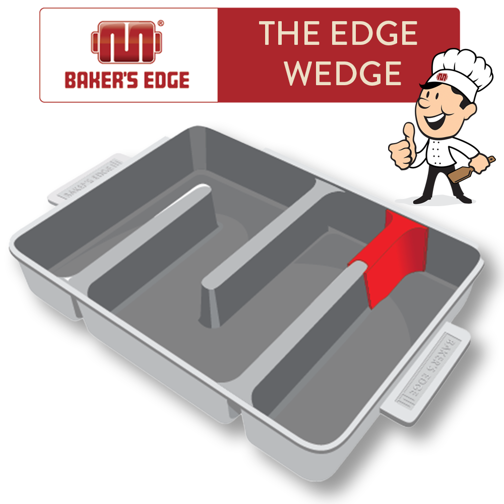 Baker's Edge Brownie Pan Lid & Wedge Booster Pack (Pan Sold Separately)
